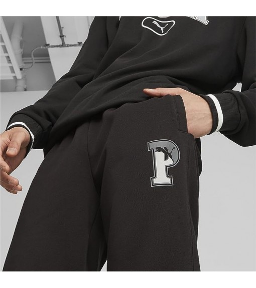 PUMA FÚTBOL Puma OM PREM - Pantalón de chándal hombre puma black/strong  gray/puma silver - Private Sport Shop