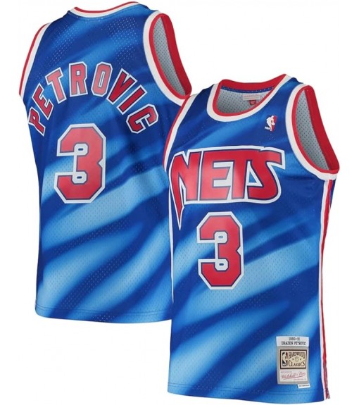 Maillot Homme Mitchell & Ness New Jersey Nets SMJYSB19031-NJNPTRY90DPE | Mitchell & Ness Vêtements de Basketball | scorer.es