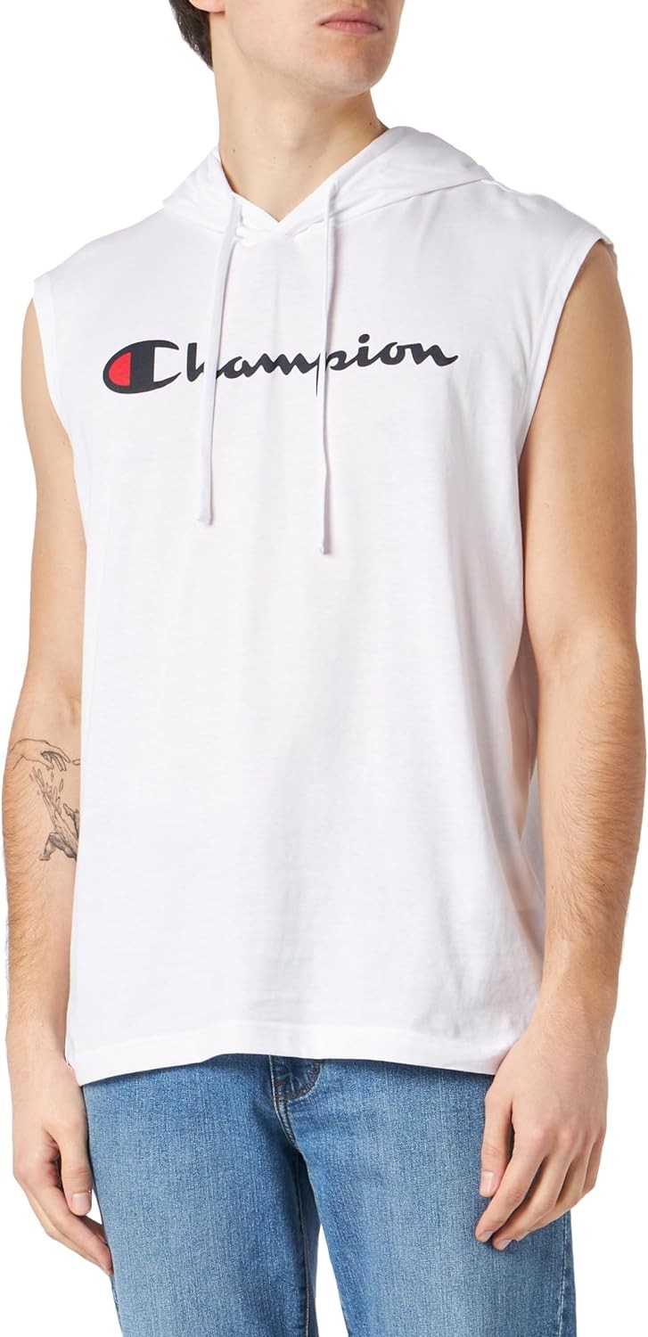 Champion Men s Hooded Sleeveless Shirt 219834 WW001 Scorer.es