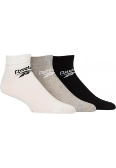 Reebok Core Ankle Socks R-0429 WHITE/GREY/BLACK | REEBOK Socks for Men | scorer.es