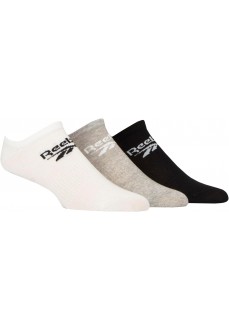 Reebok Core Low Cut Socks R-0353 WHITE/GREY/BLACK | REEBOK Socks for Men | scorer.es