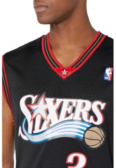 Camiseta Hombre Mitchell & Ness Allen Iverson 3 Negro/Blanco SMJYGS18201-P76BLCK00AIV | Ropa baloncesto Mitchell & Ness | sc...