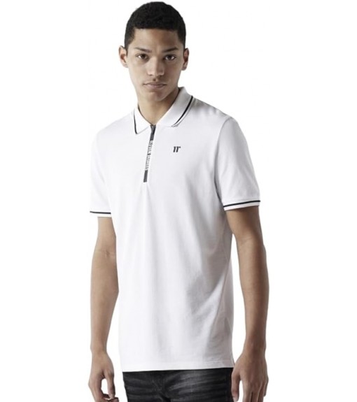 Polo de sport 11 Degrees Printed Zip 11D3727-002 | 11GRADOS Polos pour hommes | scorer.es