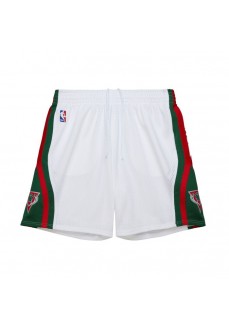 Shorts Mitchell & Ness Milwaukee Homme SMSH7838-MBU13PPPWHIT | Mitchell & Ness Vêtements de Basketball | scorer.es