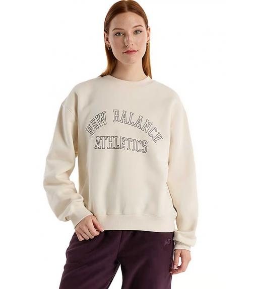 Women's Sweatshirt New Balance Crw Fl WT43516 LINE | NEW BALANCE Women's Sweatshirts | scorer.es