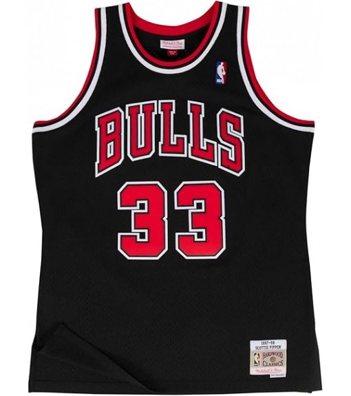 Camiseta Hombre Mitchell & Ness Chicago Bulls Scottie Pippen Black/Red SMJYGS18151-CBUBLCK97SPI | Mitchell & Ness Basketball ...