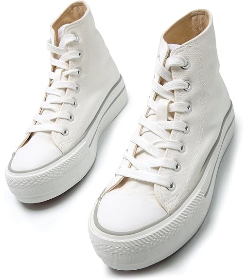 Mustang Canvas Chaussures Femme Blanc 60172 CANVAS WHITE | MUSTANG Baskets pour femmes | scorer.es