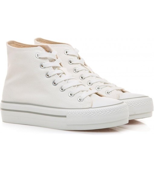 Mustang Canvas Chaussures Femme Blanc 60172 CANVAS WHITE | MUSTANG Baskets pour femmes | scorer.es