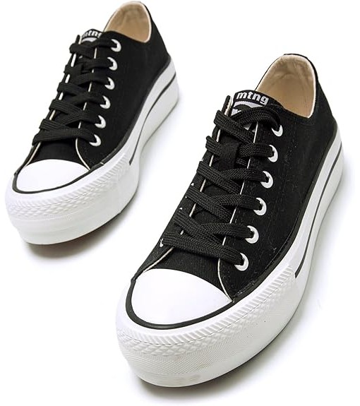 Chaussures Femme Mustang Canvas Noir 60173 CANVAS BLACK | MUSTANG Baskets pour femmes | scorer.es