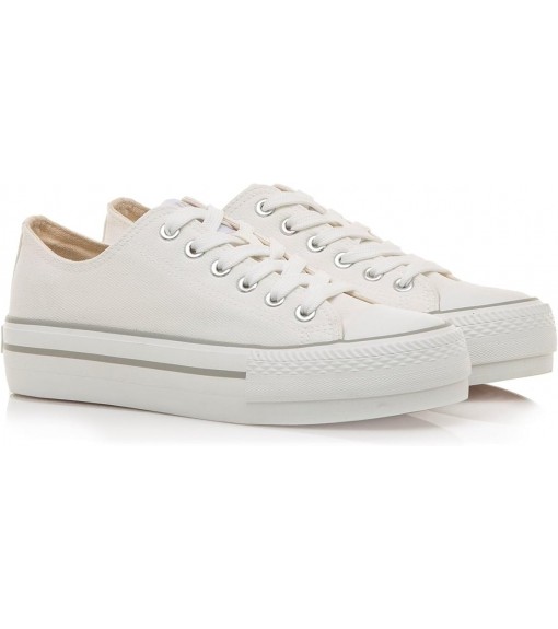 Mustang Canvas Chaussures Femme Blanc 60173 CANVAS WHITE | MUSTANG Baskets pour femmes | scorer.es