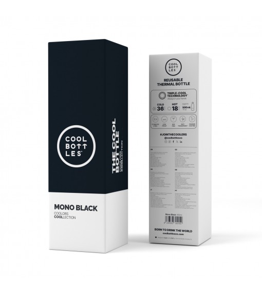 Botella Cool Bottles Mono 500 ML Black CB500MOB | Botellas/Cantimploras | scorer.es