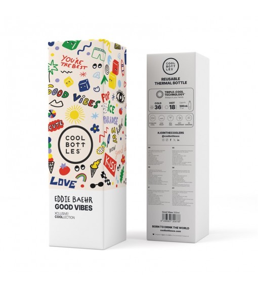 Cool Bottles Eddie Baehr 500 mL CBB50GVI Bottle | COOL BOTTLES Water bottles | scorer.es