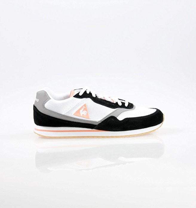 Le Coq Sportif Louise Suede Nylon Gum Black Papaya Trainers Low sh