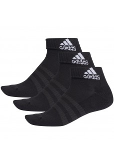 Adidas Short Socks Cushioned Black with logo White DZ9379