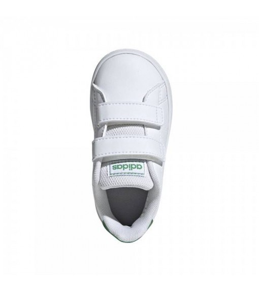 Adidas Advantage Kid´s Shoes White/Green EF0301 | No laces | scorer.es