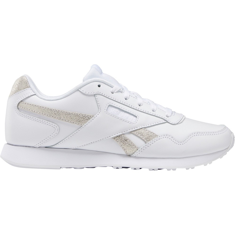 reebok white silver