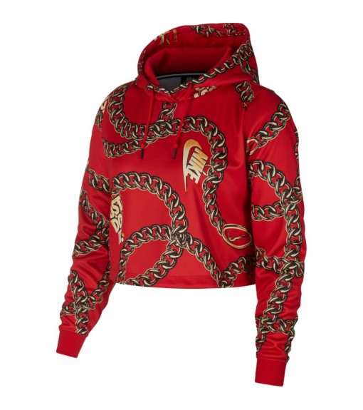 Nike Women's Sweatshirt Hoody CRP AOP Red CJ6305-657 | Sweatshirt/Jacket | scorer.es