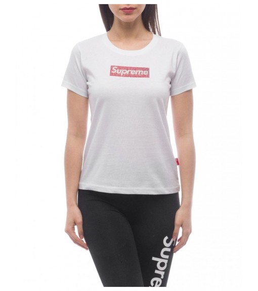 Camiseta Supreme Mujer Sleeve Print Valery Blanco | Camisetas Mujer SUPREME | scorer.es