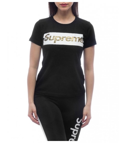 T-shirt Supreme Femme Manche Laila Noir 20004-TPR-19-000-30000 | SUPREME T-shirts pour femmes | scorer.es