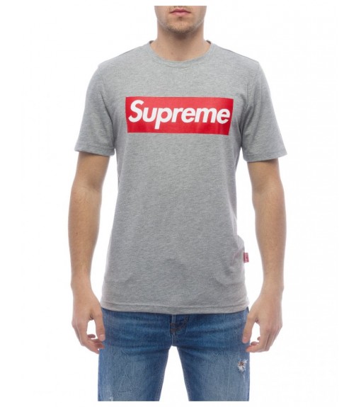 Supreme Men's T-Shirt Sleeve Print Gray 10007-TPR-19-001-30003