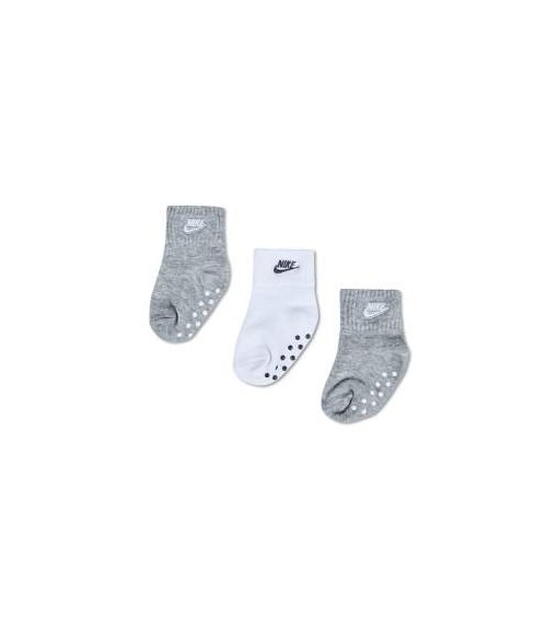 Nike Socks 3Pk Grip Quarter Grey/White NN0050-042 | Socks for Kids | scorer.es