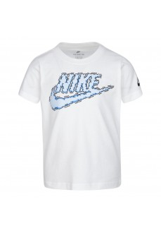 Nike Kids' Futura Clouds Ss Tee White T-Shirt 86G130-001