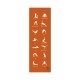 Tapis de yoga Atipick 180*60*0.05Cm Orange