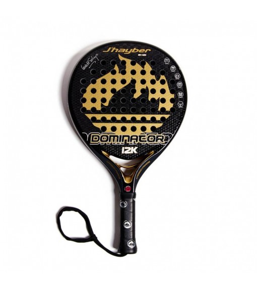 J'Hayber Dominator 12K Paddle Tennis Racket Black/Gold 18310-279 | JHAYBER Paddle tennis rackets | scorer.es