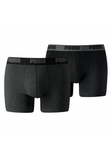 Boxer Puma Basic 2P Noir/Gris 521015001-691 | PUMA Sous-vêtements | scorer.es