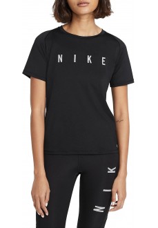 Nike Women's T-Shirt Miler Run Division Black DC5236-010 | Running T-Shirts | scorer.es