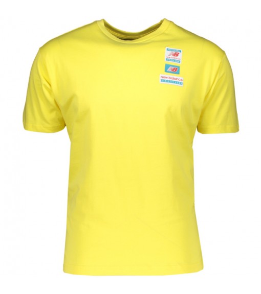New Balance Men's T-Shirt Graphic Heathertech Yellow MT11516 FTL | NEW BALANCE Men's T-Shirts | scorer.es