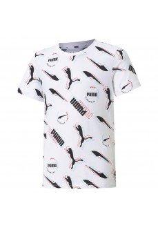 Camiseta Niño/a Puma Amplified AOP Blanco 585889-02 | scorer.es