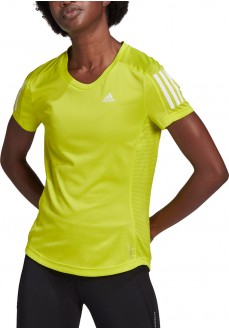 Adidas Women's T-Shirt Own The Run yellow GJ9983 | Running T-Shirts | scorer.es