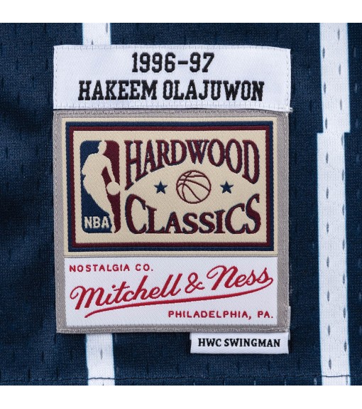 Mitchell & Ness Men's T-Shirt Houston Rockets Hakeem Olajuwon SMJYGS18173-HRONAVY96HOL | MITCHELL Basketball clothing | scor...