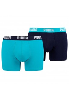 Puma Basic Boxer 2P Aqua/Navy Blue 100000884-005 | PUMA Underwear | scorer.es
