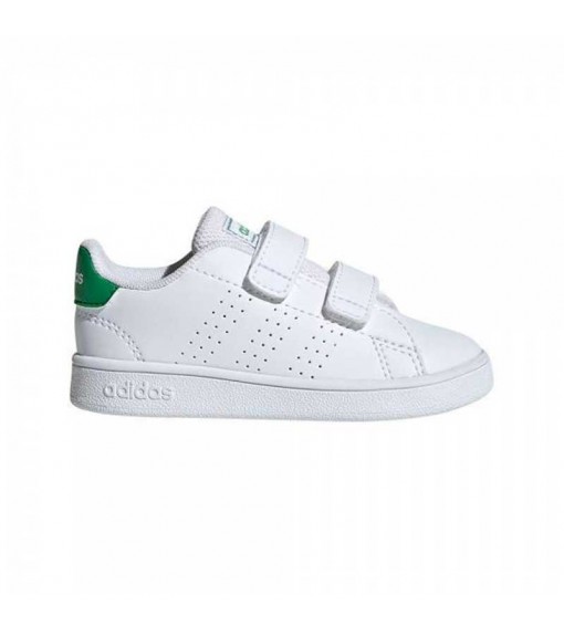 Adidas Advantage Kid´s Shoes White/Green EF0301 | No laces | scorer.es