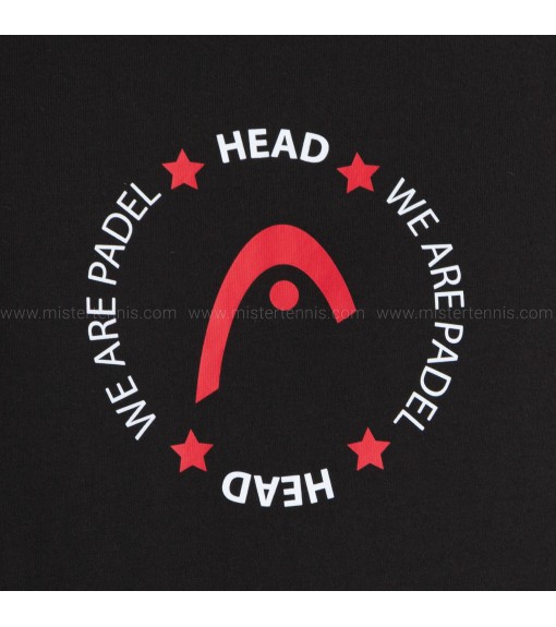 Head Button Men's T-shirt 811651 BK | HEAD Paddle tennis clothing | scorer.es