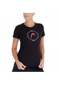 Head Button Women's T-shirt 814701 BK | Paddle tennis clothing | scorer.es