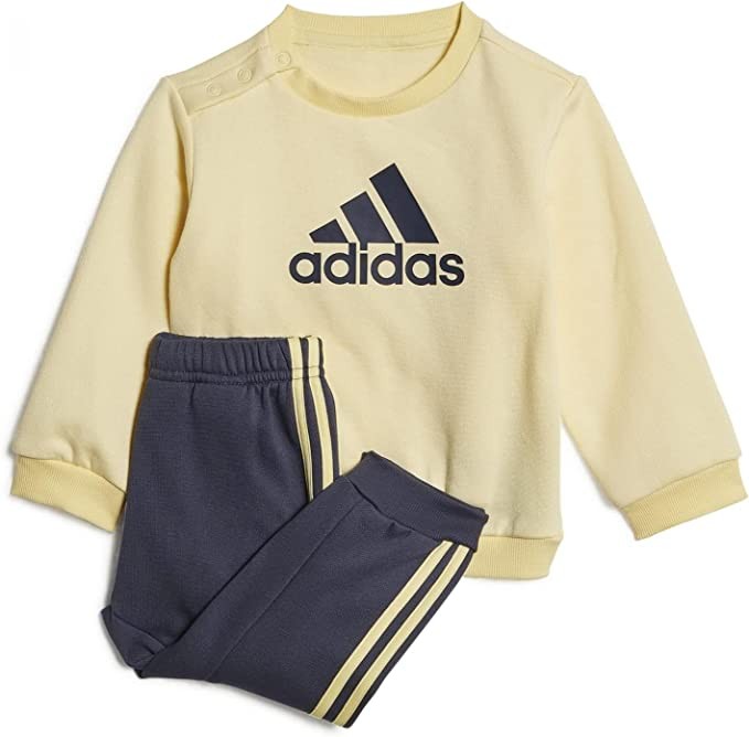 adidas badge of sport fleece tracksuit junior