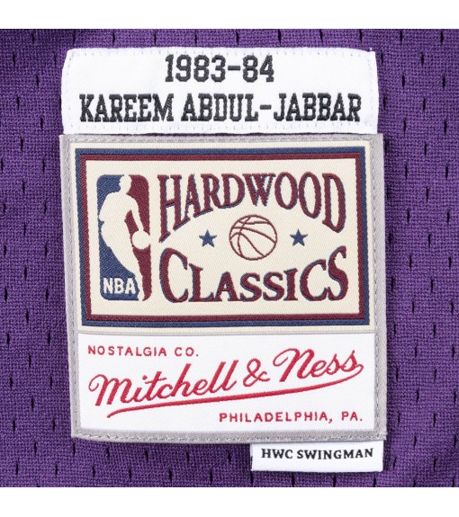 MITCHELL & NESS CAMISETA BORDADA DE LOS LAKERS AZUL ELÉCTRICO