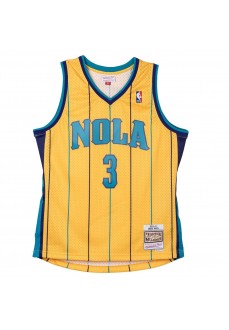 Camiseta Hombre Mitchell & Ness New Orleans Hornets SMJYAC19023-NOHYELL10CPA