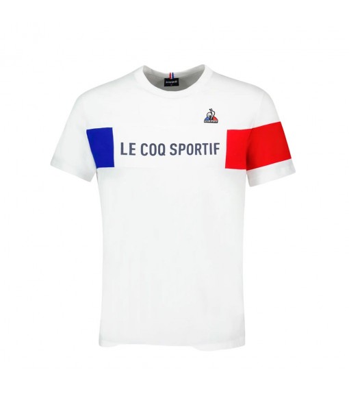 T-shirt SS Blanc Logo Noir Le Coq Sportif