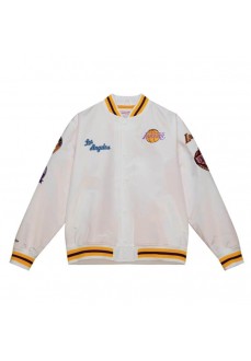 Mitchell & Ness Los Angeles La Men's Jacket OJBF4986-LALYYPPPWHIT | MITCHELL Basketball clothing | scorer.es