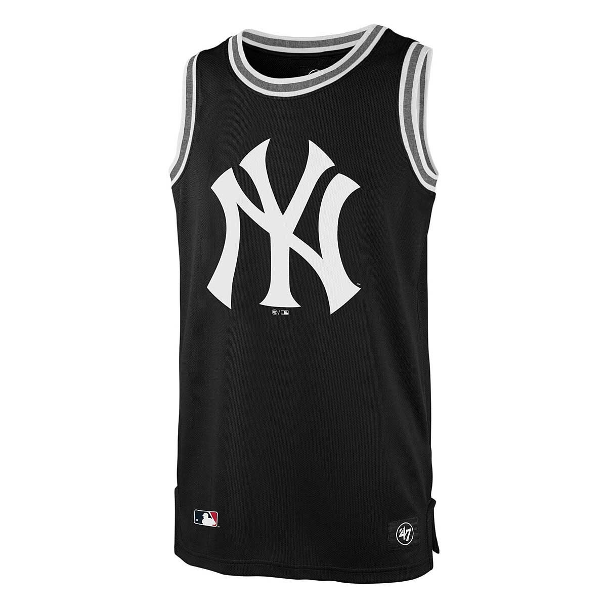 New Era MLB Team Logo New York Yankees Sleeveless T-Shirt Yellow S Man