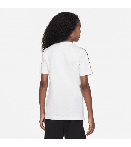 Nike Sportswear Logo T-Shirt Enfants Noir Gris Blanc 