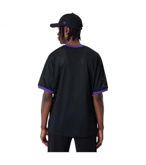 New era NBA Oversized Applique Los Angeles Lakers Short Sleeve T-Shirt  Black