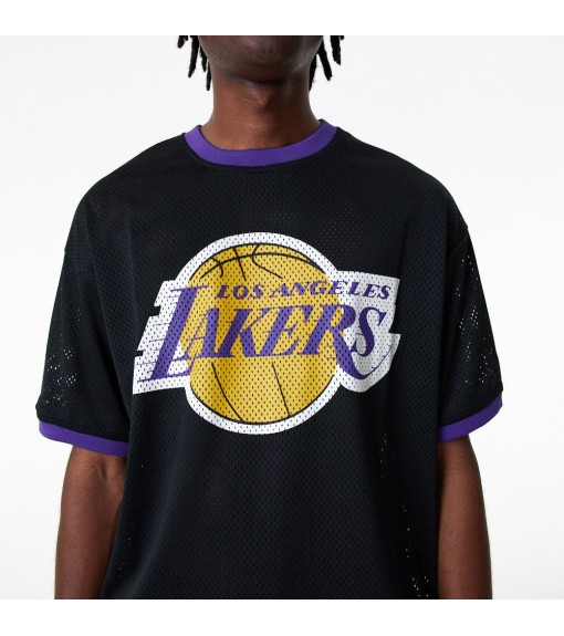 New era NBA Oversized Applique Los Angeles Lakers Short Sleeve T-Shirt  Black