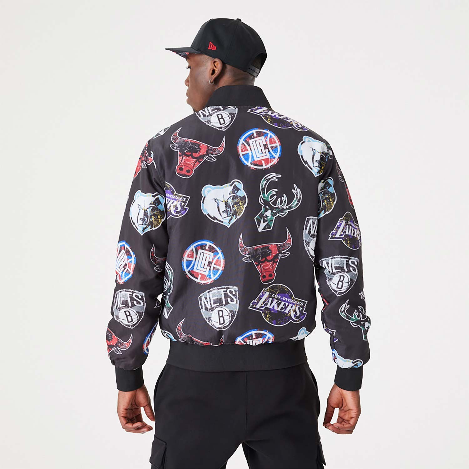 New Era NBA Placement All Over Print - Men Jackets