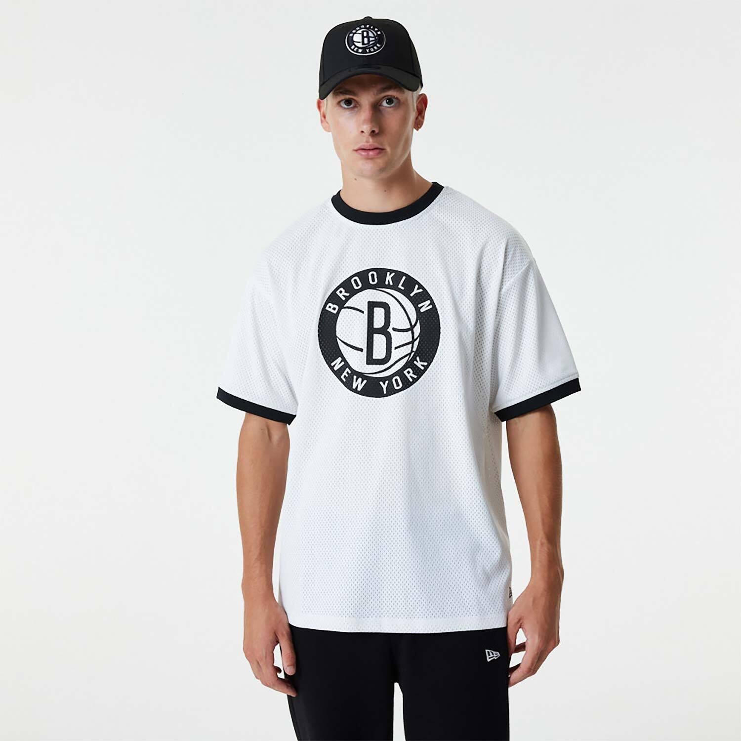 New era 60357097 NBA Baseball Brooklyn Nets Short Sleeve T-Shirt Black