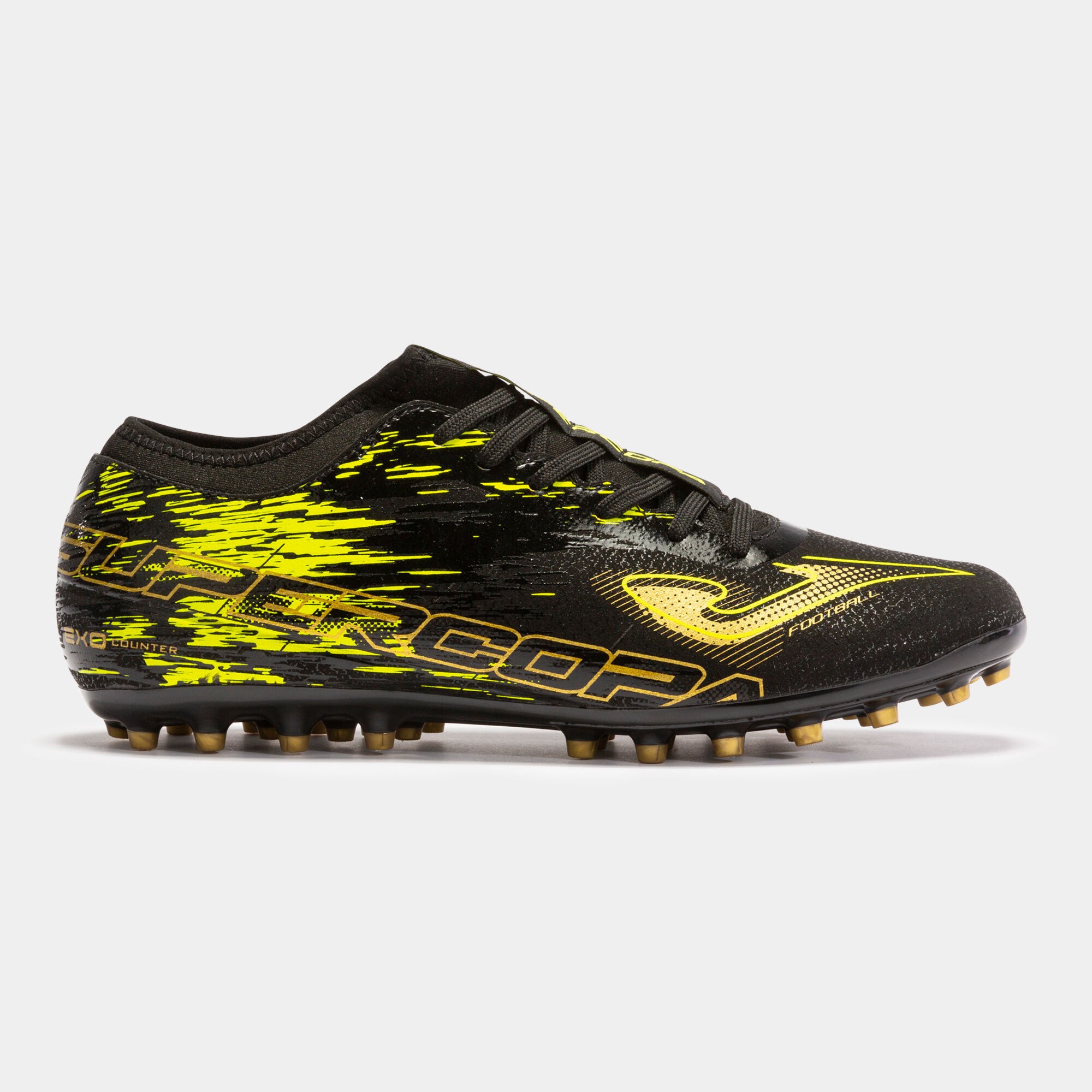 Chaussures De Football Joma Pour Homme - Baskets Turf, Cuir Synthétique, Couleur Jaune
